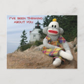 Carte Postale Penser singe (Devant)