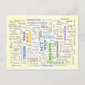 Carte Postale Pensez à ces choses (Devant)