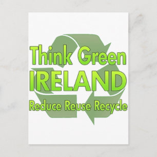 Carte Postale Pensez à l'Irlande verte