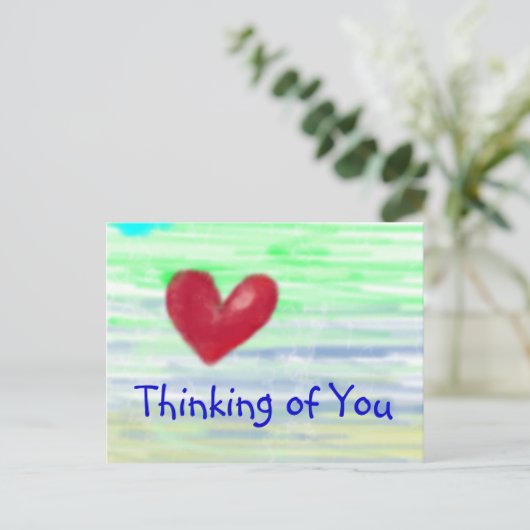 Carte Postale Pensez à vous (Debout devant)