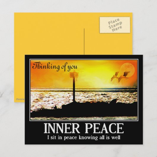 Carte Postale Pensez à vous_ (Devant / Derrière)