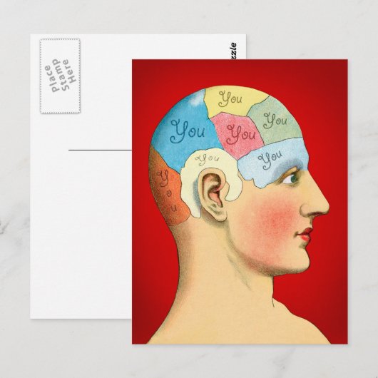Carte Postale Pensez à vous (Devant / Derrière)