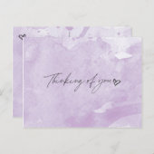 Carte Postale Pensez à vous (Devant / Derrière)