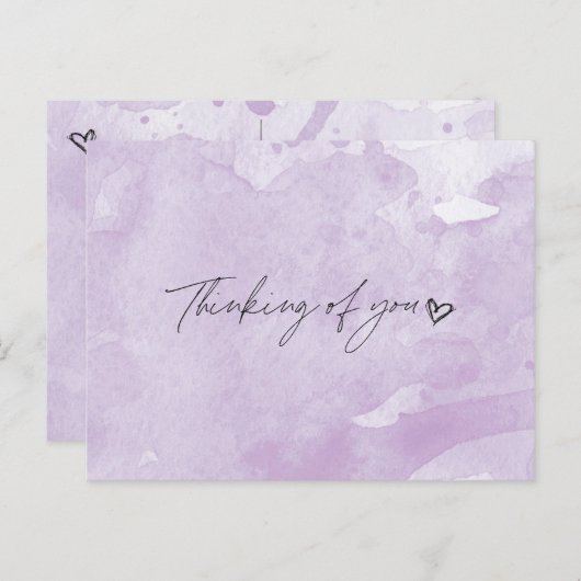 Carte Postale Pensez à vous (Devant / Derrière)