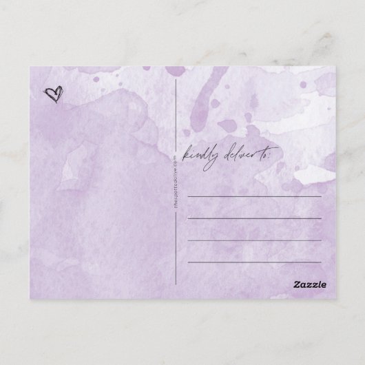 Carte Postale Pensez à vous (Dos)