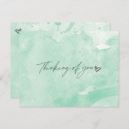 Carte Postale Pensez à vous (Devant / Derrière)