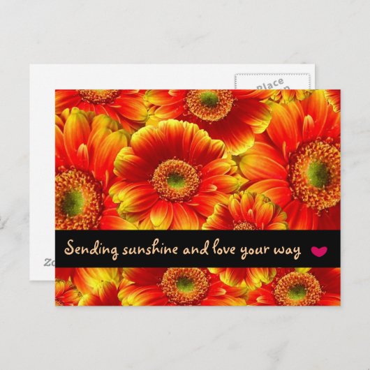 Carte Postale Pensez à vous (Devant / Derrière)