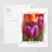 Carte Postale Pensez à vous (Devant / Derrière)