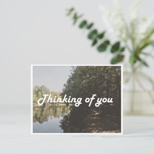 Carte postale: Pensez à vous (Debout devant)