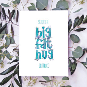Carte Postale Pensez à vous Big Hugs