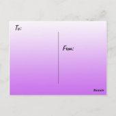 Carte Postale Pensez À Vous Hibiscus Purple Flowers (Dos)