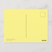 Carte Postale Pensez à vous Jaune Orange Fleurs Lys (Dos)