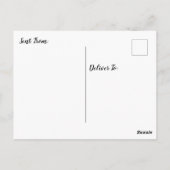 Carte Postale Pensez à vous, lever et coucher du soleil citation (Dos)