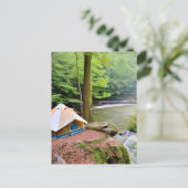 Carte Postale Pensez à vous lors de notre voyage en camp (Debout devant)