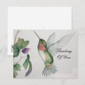 Carte Postale Pensez À Vous Sweet Hummingbird Garden (Devant / Derrière)