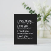 CARTE POSTALE PENSEZ QUE MANS A BESOIN D'AIMER VOUS RELATIONS SO (Debout devant)