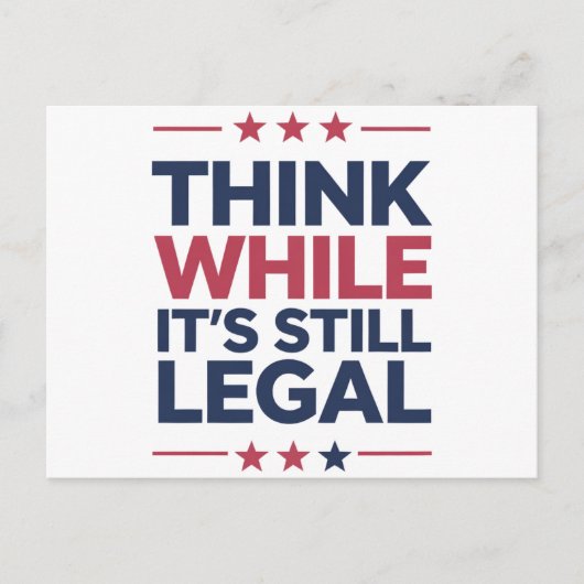 Carte Postale Pensez que si c'est un cadeau républicain encore l (Devant)