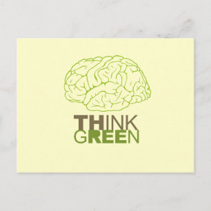 Carte Postale Pensez vert