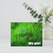 Carte Postale Pensez vert (Debout devant)