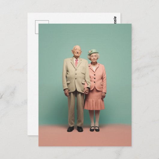Carte Postale Pensionados En Pastel (Devant / Derrière)