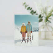 Carte Postale Pensionados Sur Ski (Debout devant)