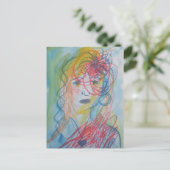 Carte postale Pensive Femme  (Debout devant)