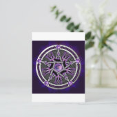 Carte Postale Pentacle De La Lune Violette (Debout devant)