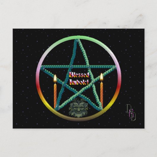 Carte Postale Pentacle Imbolc (Devant)