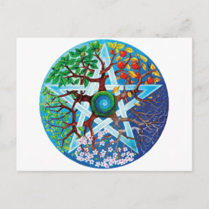 Carte Postale pentacle-saisons