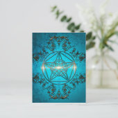 Carte Postale Pentagram, symbole magique. (Debout devant)