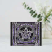 Carte Postale Pentagram Triskelion Amethyst Moon (Debout devant)