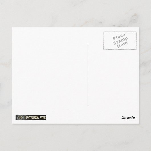 Carte postale Pentagramme celtique (Dos)