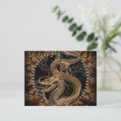 Carte Postale Pentagramme de dragon (Debout devant)