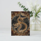 Carte Postale Pentagramme dragon (Debout devant)