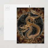 Carte Postale Pentagramme dragon (Devant / Derrière)