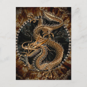 Carte Postale Pentagramme dragon