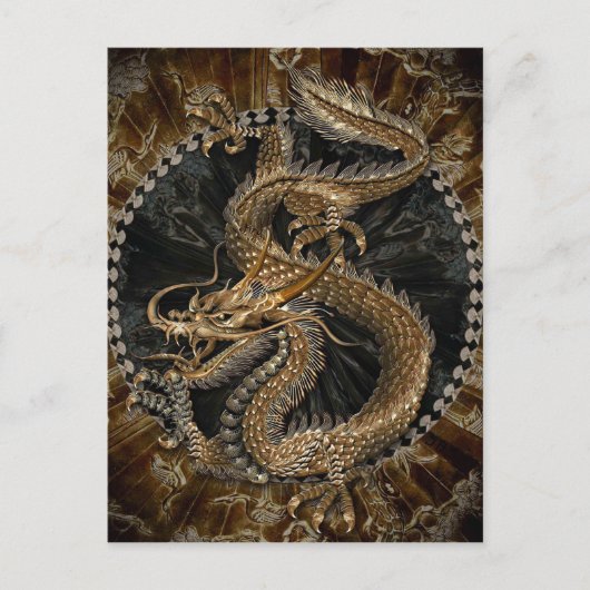 Carte Postale Pentagramme dragon (Devant)