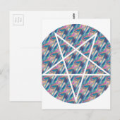 Carte Postale pentagramme hologramme (Devant / Derrière)