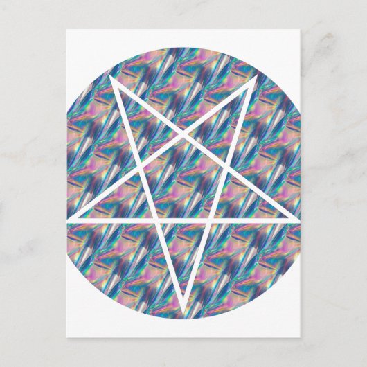 Carte Postale pentagramme hologramme (Devant)