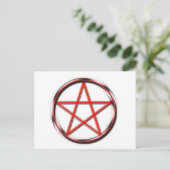 Carte Postale Pentagramme rouge (Debout devant)