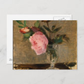 Carte Postale Peonies Berthe Morisot Art (Devant / Derrière)