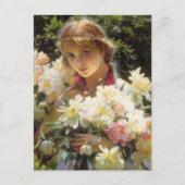 Carte Postale Peonies Charles Courtney Curran (Devant)