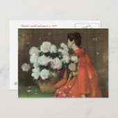 Carte postale Peonies Fine Art (Devant / Derrière)