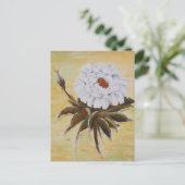 Carte Postale Peony blanc (Debout devant)