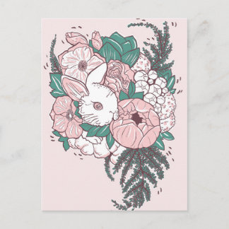 Carte postale Peony Bunny