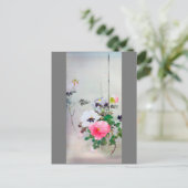 Carte Postale Peony et papillon, Watanabe Seitei (Debout devant)