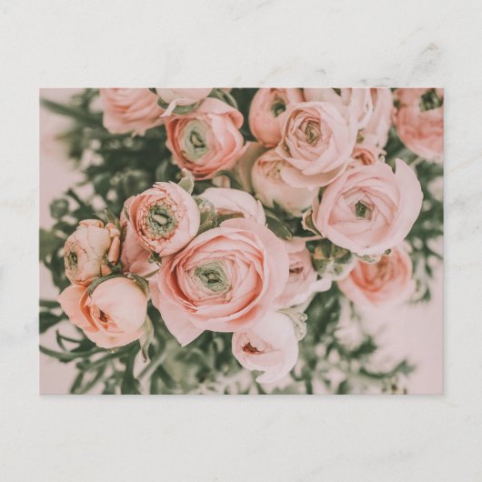 CARTE POSTALE PEONY FLEURS (Devant)