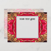 Carte postale Peony Hearts (Devant / Derrière)