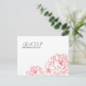 Carte postale Peony RSVP (Debout devant)