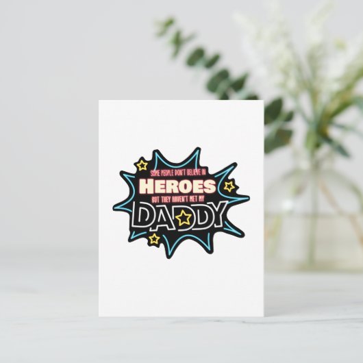 Carte Postale People Don't Quelquechose In Heroes Haven't Met My (Debout devant)